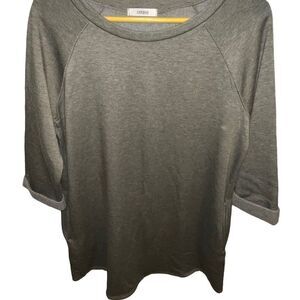 Cherish olive green 3/4 length sleeve sweatshirt tunic size large
